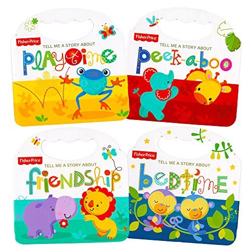 0712411772710 - FISHER PRICE MY FIRST BOOKS SET OF 4 BABY TODDLER BOARD BOOKS (BEDTIME, PLAYTIME, FRIENDSHIP AND PEEK-A-BOO!)