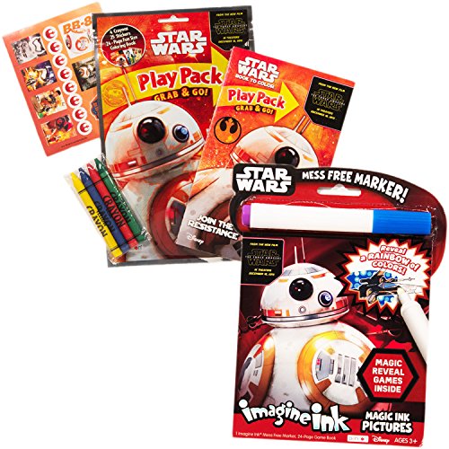 0712411773359 - STAR WARS IMAGINE INK BOOK AND ACTIVITY PACK SET WITH STICKERS (INCLUDES MESS FREE MARKER)