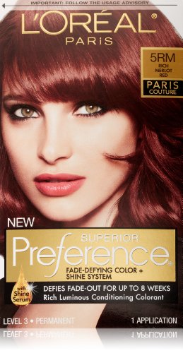 0071249240991 - LOREAL PARIS SUPERIOR PREFERENCE COLOR CARE SYSTEM 5RM RICH MERLOT RED, 1 COUNT ( 3 PACK)