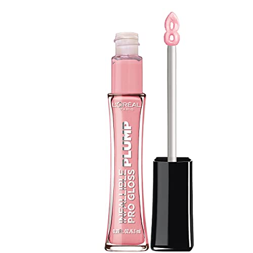 0071249422007 - LOREAL PARIS INFALLIBLE PRO GLOSS PLUMP LIP GLOSS WITH HYALURONIC ACID, LONG LASTING PLUMPING SHINE, LIPS LOOK INSTANTLY FULLER AND MORE PLUMP, FLUSH, 0.21 FL. OZ.