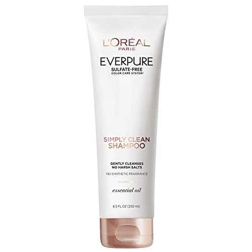 0071249657706 - LOREAL PARIS EVERPURE SULFATE FREE SIMPLY CLEAN HAIR SHAMPOO, HYDRATING HAIR CARE WITH ROSEMARY ESSENTIAL OILS, 8.5 FL OZ