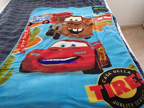 0712689563263 - 2-PLY SHERPA BABY BLANKETS FOR TODDLER BOYS (40X50)- PIXAR CARS