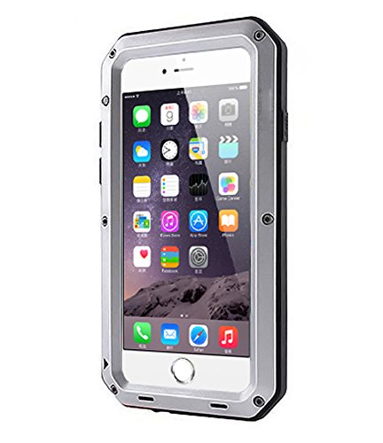 0712994023308 - IPHONE 6 PLUS,IPHONE 6S PLUS(5.5) CASE, PROTOCOL WATERPROOF SHOCKPROOF DUST/DIRT PROOF ALUMINUM METAL MILITARY HEAVY DUTY PROTECTION CASE FOR IPHONE 6/6S PLUS (SILVER)+1 CAN COOLER