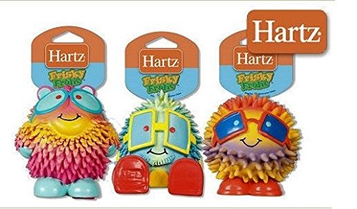 0713121201163 - HARTZ FRISKY FROLIC LATEX SQUEAKABLE DOG TOY - SET OF THREE (SAME AS PICTURE)