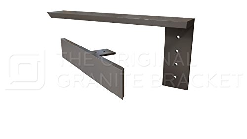 0713228247569 - 12 SIDE WALL HIDDEN GRANITE BRACKET COUNTERTOP SUPPORT BRACE RIGHT ANGLE