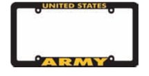 0713382518611 - OFFICIALLY LICENSED U.S. ARMY 6X12 PLASTIC LICENSE PLATE FRAME