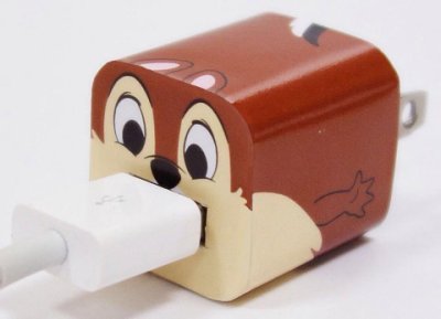 0713524722012 - DISNEY APPLE IPHONE 5W POWER ADAPTER SKIN STICKER DECORATION WRAP -STICKER ONLY NOT INCLUDE USB ( CHIP 'N' DALE - CHIP)
