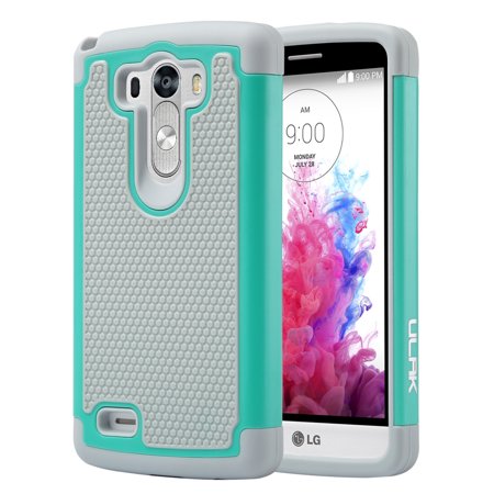 0713665181211 - LG G3 CASE,ULAK DUAL LAYER RUGGED HARD HYBRID PROTECTIVE CASE FOR LG G3 (AT&T D850,T-MOBLE D851)- MINT/GREY