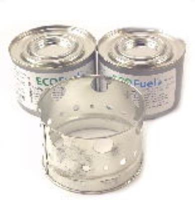 0713754912009 - ECOFUEL CAN MOUNT STOVE KIT - RING AND 2 FUEL CANS