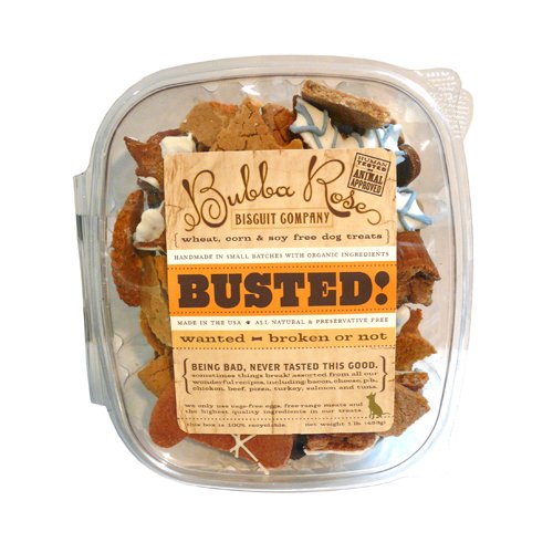 0713757472111 - BUBBA ROSE BUSTED! DOG BISCUITS - 1 POUND