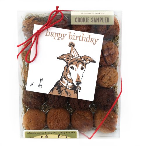 0713757474610 - HAPPY BIRTHDAY BOX WITH GIFT TAG DOG BISCUITS