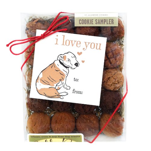 0713757474818 - I LOVE YOU BOX WITH GIFT TAG DOG BISCUITS