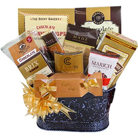 0713757596633 - ART OF APPRECIATION GIFT BASKETS HOOKED ON CHOCOLATE TRUFFLES AND TREATS GIFT BASKET