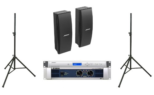 0713757797139 - BOSE 402 II LOUDSPEAKERS BOSE PRO AUDIO PORTABLE SOUND SYSTEM PACKAGE INCLUDES YAMAHA P2500S AMPLIFIER