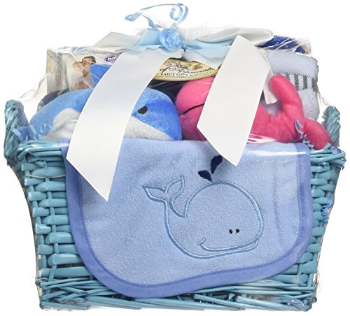 0713757909907 - ART OF APPRECIATION GIFT BASKETS WHALE TAILS FISHING FUN NEW BABY GIFT BASKET, BOY