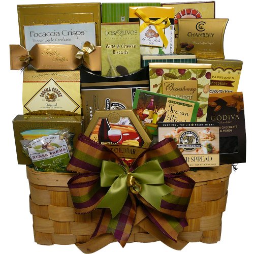 0713757912303 - ART OF APPRECIATION GIFT BASKETS SUPER SNACK SAMPLER GOURMET FOOD BASKET WITH SMOKED SALMON
