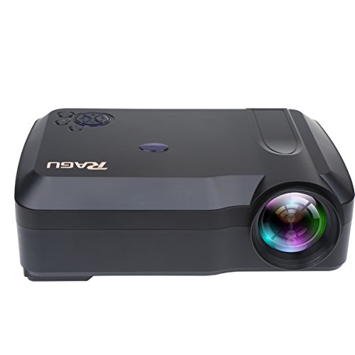0713803781860 - PROJECTOR, RAGU RG-01 VIDEO PROJECTOR 1280X768 RESOLUTION 720P HOME PROJECTOR SUPPORT 1080P VIDEO FOR HOME MOVIE BY USB HDMI VGA SD AV