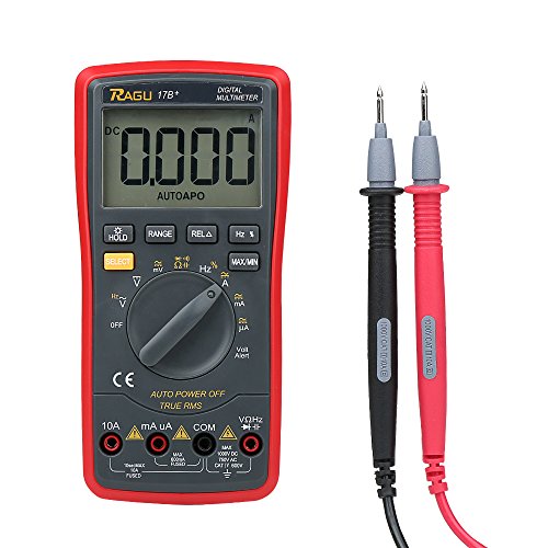 0713803784632 - RAGU 17B DIGITAL MULTIMETER WITH OHM VOLT AMP DIODE CONTINUITY TEST, BACKLIT LCD DISPLAY, AUTO-RANGING ELECTRONIC MEASURING INSTRUMENT TESTER
