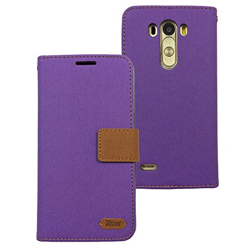 0714046008288 - G3 CASE, ROAR SIMPLY LIFE DIARY WITH STAND FOR LG G3, PURPLE