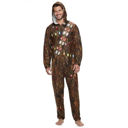 0714147411857 - STAR WARS CHEWBACCA WITH LIGHTS MEN’S UNION SUIT