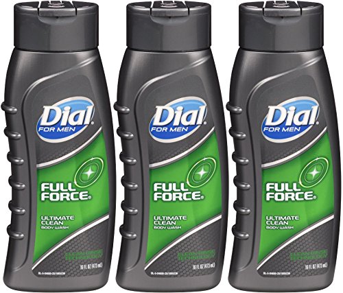 0714270013508 - DIAL FOR MEN ULTIMATE CLEAN BODY WASH, FULL FORCE, 16 OZ (PACK OF 3)