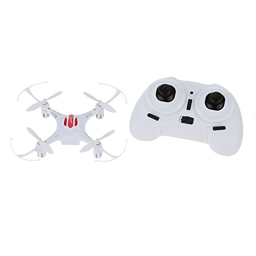 0714270225420 - GENERIC JJRC H8 MINI 2.4G 4CH 6 AXIS RTF RC QUADCOPTER LED NIGHT LIGHTS 360 DEGREE ROLL OVER CF MODE WITH ONE PRESS AUTOMATIC RETURN - WHITE