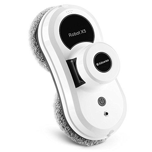 0714424135285 - ALFAWISE MAGNETIC WINDOW CLEANING ROBOT,ENABLED INSIDE OUTDOOR HIGH ON WINDOW FOR GLASS CLEANER(WHITE)