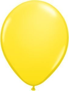 0071444438049 - QUALATEX 11 INCH ROUND BALLOONS, YELLOW - PACK OF 100