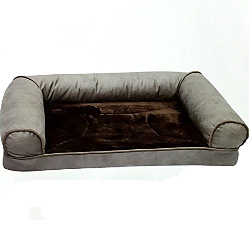 0714532715843 - ZHANGU LUXURY PET SOFA BED - FASHION MATERIAL CASHMERE KENNEL - DOG BED SIZE 41.34 X 29.53 X 3.94 INCH