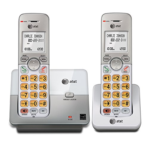 0714547245328 - AT&T EL51203 DECT 6.0 PHONE WITH CALLER ID/CALL WAITING, 2 CORDLESS HANDSETS, SILVER