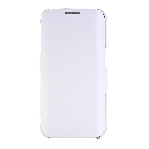 0714602948676 - GENERIC PU LEATHER CASE, SIDE OPEN LEATHER CASE, BOOK FOLD LEATHER CASE FOR SAMSUNG GALAXY S6 EDGE (WHITE)