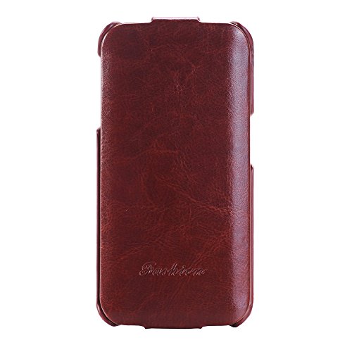 0714602948683 - GENERIC PU LEATHER CASE, TOP OPEN LEATHER CASE, FLIP DOWN LEATHER CASE FOR SAMSUNG GALAXY S6 EDGE (BROWN)
