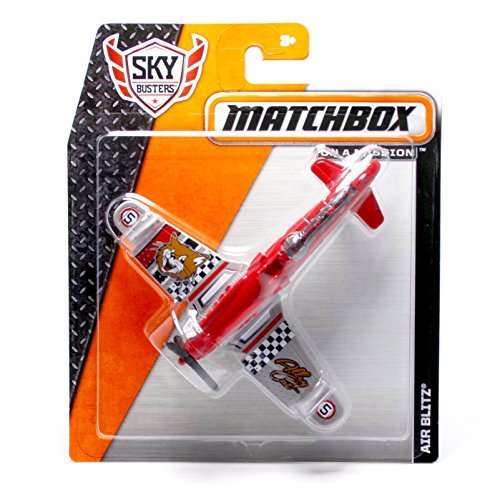0071463095537 - AIR BLITZ (ALLEY CAT #5) * MBX ON A MISSION * 2014 MATCHBOX SKY BUSTERS SERIES DIE-CAST AIRPLANE