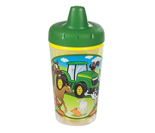0071463096985 - JOHN DEERE INSULATED SIPPY CUP WITH ONE PIECE LID - 9 OZ, 2 PACK