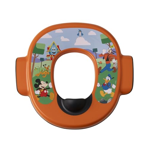 0071463118311 - THE FIRST YEARS DISNEY MICKEY MOUSE RENEWED TODDLER POTTY SEAT - MADE FROM 50% RECYCLED MATERIAL - TODDLER TOILET SEAT ATTACHMENT FOR POTTY TRAINING - AGES 18 MONTHS AND UP