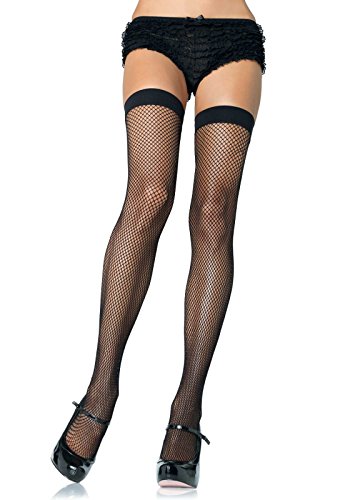 0714718072838 - NYLON FISHNET THIGH HIGHS COSTUME ACCESSORY - ONE SIZE - DRESS SIZE 6-12