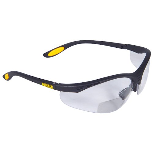 7147905880269 - DEWALT DPG59-120C REINFORCER RX-BIFOCAL 2.0 CLEAR LENS HIGH PERFORMANCE PROTECTIVE SAFETY GLASSES WITH RUBBER TEMPLES AND PROTECTIVE EYEGLASS SLEEVE