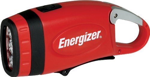 7147905893436 - ENERGIZER WEATHEREADY 3-LED CARABINEER RECHARGEABLE CRANK LIGHT, RED