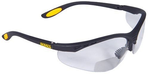 7147905895997 - DEWALT DPG59-115C REINFORCER RX-BIFOCAL 1.5 CLEAR LENS HIGH PERFORMANCE PROTECTIVE SAFETY GLASSES WITH RUBBER TEMPLES AND PROTECTIVE EYEGLASS SLEEVE
