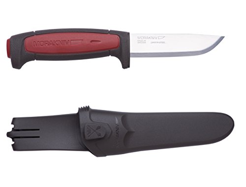 7147905962866 - MORAKNIV CRAFTLINE PRO C ALL ROUND FIXED UTILITY KNIFE WITH CARBON STEEL BLADE AND COMBI SHEATH, 3.6