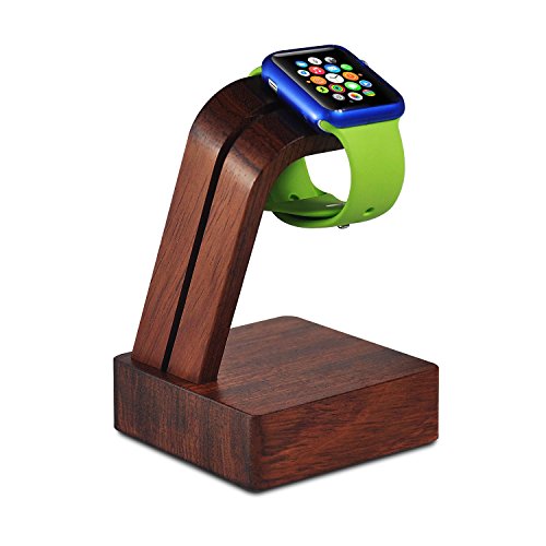 0714819089070 - APPLE WATCH STAND,NATURAL WOODEN APPLE WATCH CHARGING DOCK / STATION / PLATFORM FOR 38/42MM ALL MODELS