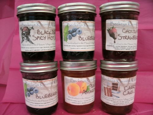 0714833867043 - JAM OR JELLY CHOOSE 6 GOURMET JAMS , HOLIDAY GIFT. GIFT FOR MOM, EDIBLE GIFT