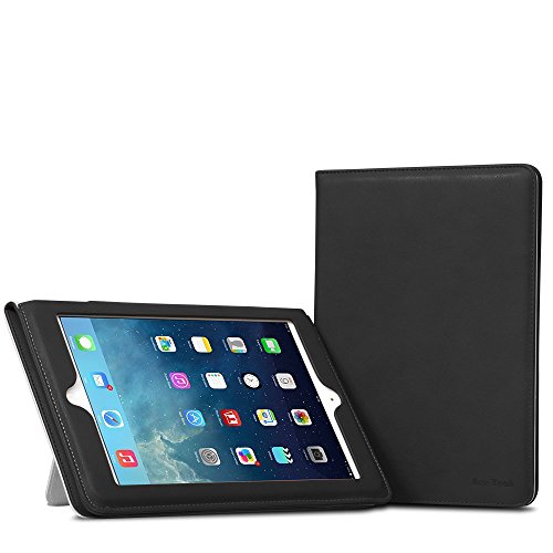0714838876002 - IPAD AIR 2 CASE, IPAD 6 CASE ACE TEAH™ PREMIUM WALLET CASE PU LEATHER CASE SMART AUTO WAKE / SLEEP PROTECTIVE COVER LIGHT WEIGHT SCRATCH-RESISTANT STAND CASE APPLE IPAD AIR 2 - BLACK