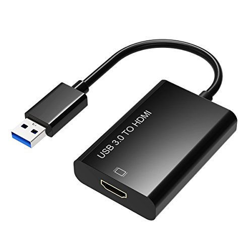 0714874136009 - OMORC USB 3.0 TO HDMI ADAPTER CONVERTER FOR WINDOWS AND MAC UP TO 2048X1152/1920X1200 - BLACK