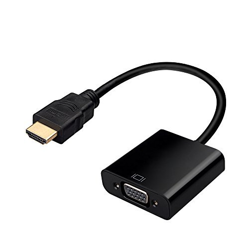 0714874136047 - HDMI TO VGA, OMORC 1080P GOLD-PLATED ACTIVE HDMI (MALE) TO VGA (FEMALE) CABLE ADAPTER CONVERTER