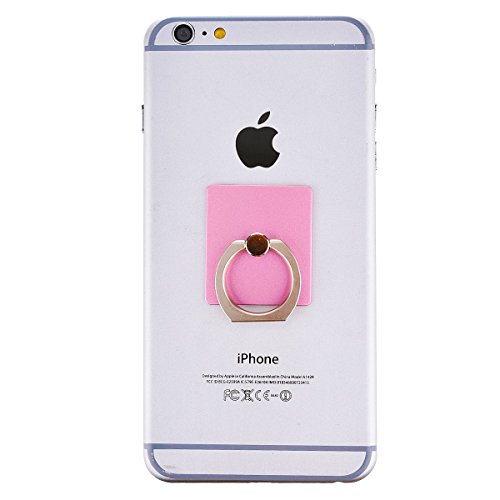 0714890814417 - WECHIP SMART RING STAND HOLDER/MOBILE PHONE RING STENT/ANTI-THEFT CLASP/ANTI-DROP/360 DEGREE ROTATING RING HOLDER MOBILE PHONE STAND FOR IPHONE 4 4S 5 5S 6 6S 6PLUS IPAD SUMSUNG HTC SMARTPHONE (PINK)