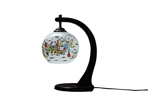 0714929115515 - GENERIC ORIENTAL TABLE LAMPS KIDS PATTERN COLOR MULTI-COLORED