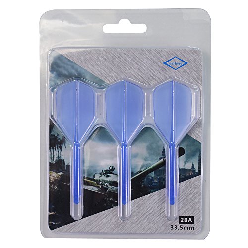 0714973580741 - NEW STYLE INTEGRATED DART FLIGHT, 2BA SCREW, MEDIUM SIZE, BLUE COLOR, 3 PIECES PACKED, DART ACCESSORIES
