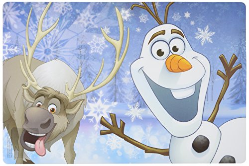 7152555154288 - ZAK! DESIGNS PLACEMAT WITH OLAF & SVEN FROM FROZEN, BPA-FREE PLASTIC