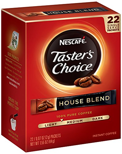 7152555164959 - NESCAFE TASTER'S CHOICE HOUSE BLEND INSTANT COFFEE, 22 COUNT SINGLE SERVE STICKS